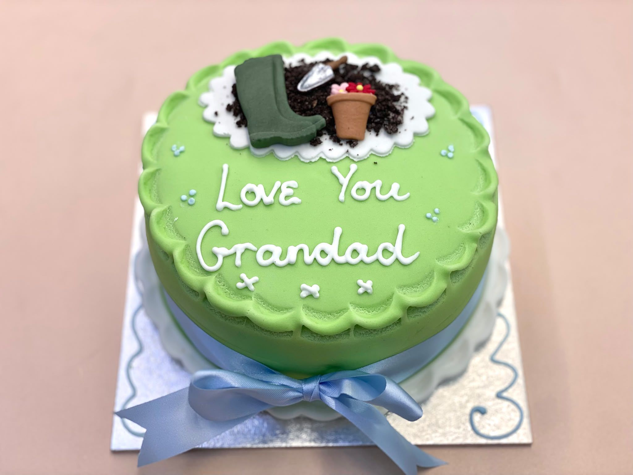 Fathers Day Gardening Theme Cake