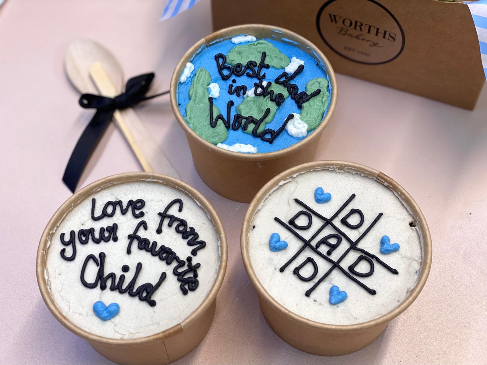 Fathers Day Mini Cake & Brownie Hamper - Image 2
