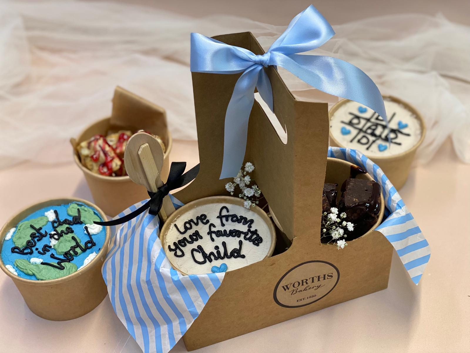 Fathers Day Mini Cake & Brownie Hamper
